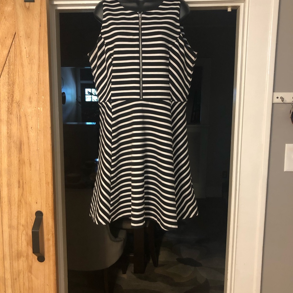 Micheal Kors, women size 16 stripe dress.